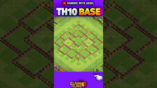 NEW TH10 BASE 🔥coc th10base clashofclans [upl. by Anire]