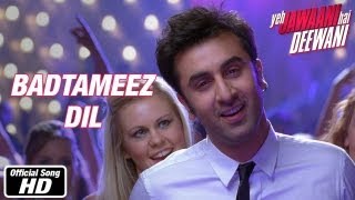 Badtameez Dil  Yeh Jawani Hai Deewani 720p Hd with Lyrics [upl. by Ahsinelg]