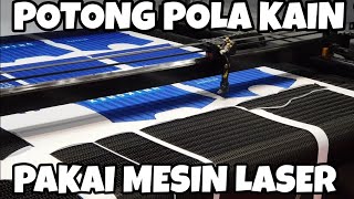 Indo Intertex 2019Mesin Laser Potong Pola Kaos [upl. by Karlyn313]