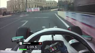 2019 Azerbaijan Grand Prix Valtteri Bottas Pole Lap  Pirelli [upl. by Merce]