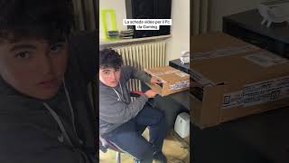 Unboxing della nuova scheda video del Pc da gaming parte 1 Shorts ninoballettotattico [upl. by Aynahs726]