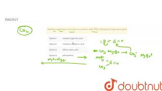 Methyl magnesium bromide on reaction with SO2 followed by hydrolysis gives [upl. by Ahsieyk]