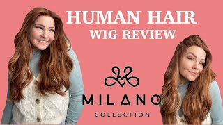 MILANO GISELLE WIG REVIEW  REALISTIC AUBURN WIG [upl. by Newton]