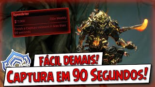 Warframe  Como concluir Captura em menos de 90 Segundos de maneira fácil [upl. by Akimyt]