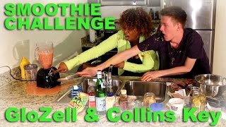 Smoothie Challenge  GloZell amp Collins Key [upl. by Scevo]