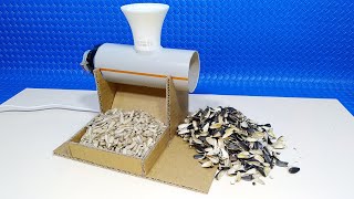 How to make a Sunflower seed cracking machine at home  DIY Kwaci Peeler [upl. by Hgielsa]