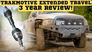 TRAKMOTIVE HD Extended Travel Extreme Articulation CV Axle Review  Are they worth it [upl. by Elinnet]