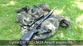 Cyma CM702  airsoft sniper rifle [upl. by Edaj]