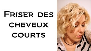 Coiffure Comment je frise mes cheveux courts différentes sortes de fer [upl. by Camp]