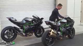 Hear Kawasakis H2 amp H2R Roar  Which is LOUDER [upl. by Swisher525]