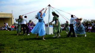 May Day 2011 Hastings Castle May Queen crowning and Morris dancers part 1 [upl. by Dlonra]