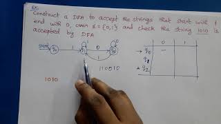 Theory of Computation Extended Transition Function for DFA with an Example [upl. by Eecyac]