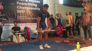 Delhi State Powerlifting Meet  Under 83kg  2017  Vlog [upl. by Moht]