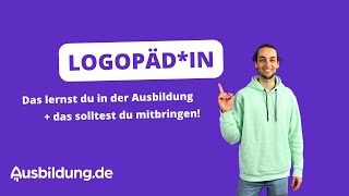 Was machen Logopäden Aufgaben Gehalt und weitere Infos zur Ausbildung [upl. by Kyd]