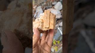 Sent this beryl crystal down the mountain britishcolumbia prospecting gemstones rockhounding [upl. by Celestine]