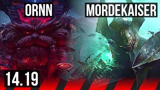 ORNN vs MORDEKAISER TOP  Godlike  EUNE Diamond  1419 [upl. by Elgar]