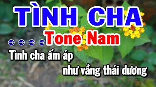 Tình Cha Karaoke Tone Nam Nhạc Sống Trữ Tình Dễ Hát Nhất  Karaoke Tuyển Chọn [upl. by Aneerol]