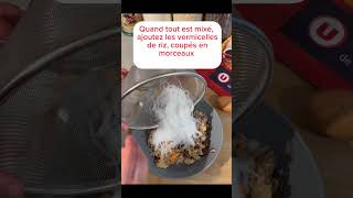 Recette nems au poulet 🐓🥟Facile et Rapide nems chinois cuisine poulet shorts iñigoquintero [upl. by Nalepka]