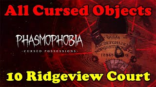 Phasmophobia  Location of All Cursed Objects 10 Ridgeview Court [upl. by Babbie]