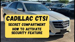 CADILLAC CTS SECRET COMPARTMENT ALSO HOW TO WORK VALET MODE SECURITY FEATURE [upl. by Aurelia371]