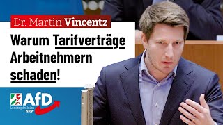 Warum Tarifverträge Arbeitnehmern schaden – Dr Martin Vincentz AfD [upl. by Mariand526]