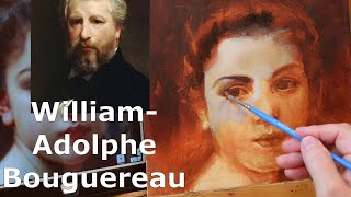 Oil Painting Portrait Bouguereau Master Copy The Color Stage [upl. by Angelia]