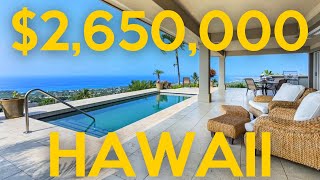 Inside a 2650000 Hawaii real estate property with amazing ocean views and custom woodcraft [upl. by Ronnholm]