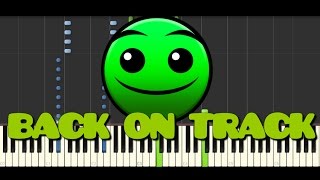 Geometry Dash  Back on track Geometry Dash lvl 2  Piano Tutorial [upl. by Eneryc415]