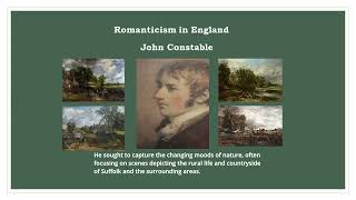 Romanticism in England John Constable [upl. by Notlrac]