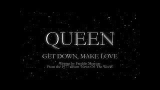 Queen  Get Down Make Love Official Lyric Video [upl. by Nalehp153]