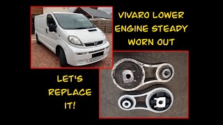 Vivaro lower rear engine mountsteady replacement [upl. by Larcher]