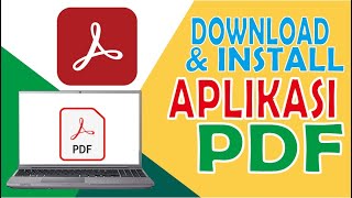 Cara Download Dan Install Aplikasi PDF Di LaptopPC [upl. by Dlorad]