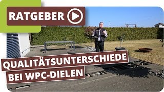 Qualitätsunterschiede bei WPC Terrassendielen  8 Jahre alte WPC Terrasse im Test [upl. by Rozanna]