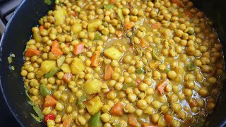 How To Make Jamaican Style Curry Chickpeas  Curry Coconut Chickpeas  Vegan Recipe  Healthy Food [upl. by Farlee502]