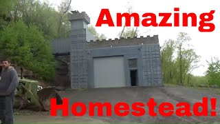 Shipping Container Castle Andrew Camarata Hoard tour and interview [upl. by Shanie]