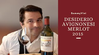 Degustazione Vino  Desiderio Avignonesi Merlot 2015 Toscana  SommyVini [upl. by Divod]