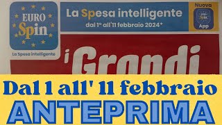 Volantino EUROSPIN dal 1 all 11 febbraio anteprima [upl. by Analiese245]