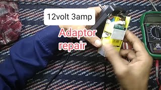 12 volt 3 amp adapter repair  12 volt adaptor blinking problenm 12 volt adapter repair [upl. by Laval370]