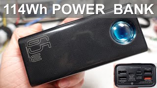 Baseus Portable Laptop Charger 65W Power Bank 30000 mAh 114 Wh [upl. by Lekzehcey]