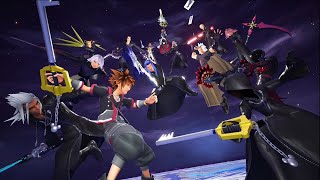 Kingdom Hearts 3  Remind  All Data Boss Fights With Style [upl. by Meilen]