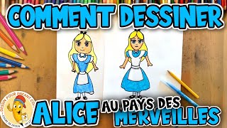 Comment dessiner ALICE AU PAYS DES MERVEILLES facile [upl. by Christiansen288]