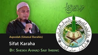 Sifat Karaha  Sheikh Ahmad Saif Imbing [upl. by Lose615]