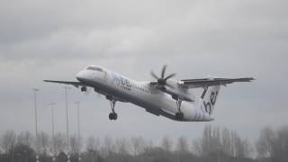 Flybe GECOE Bombardier Dash 8 Q400  AMS [upl. by Wentworth]