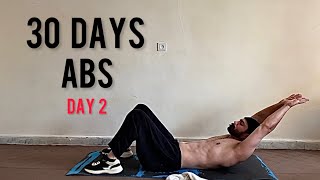 INTENSE ABS IN 30 DAYS CHALLENGE  DAY 2 [upl. by O'Meara]