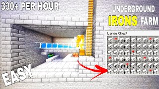 Minecraft Easy Underground IRON Farm 121 Tutorial  new irons farm [upl. by Alcine]