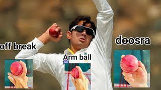 saeed ajmal bowling tipsall variation off spindoosraarm ball how to do with straight arm very esy [upl. by Asihtal494]