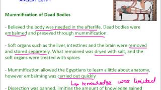 Medicine Through Time  Ancient Egyptian  Supernatural Beliefs and Treatments [upl. by Arde]