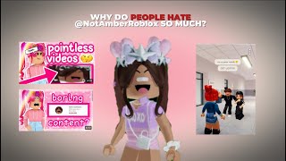 Why do people hate NotAmberRoblox so much [upl. by Terces]