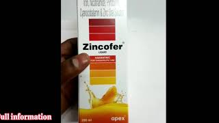 Zincofer syrup for energyimmunity and blood level increaser uses and sideeffects Medicine Health [upl. by Byrne]