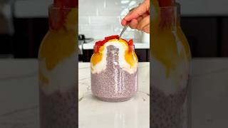 Strawberry mango chia pudding viralvideo trending chiapudding [upl. by Sigsmond]